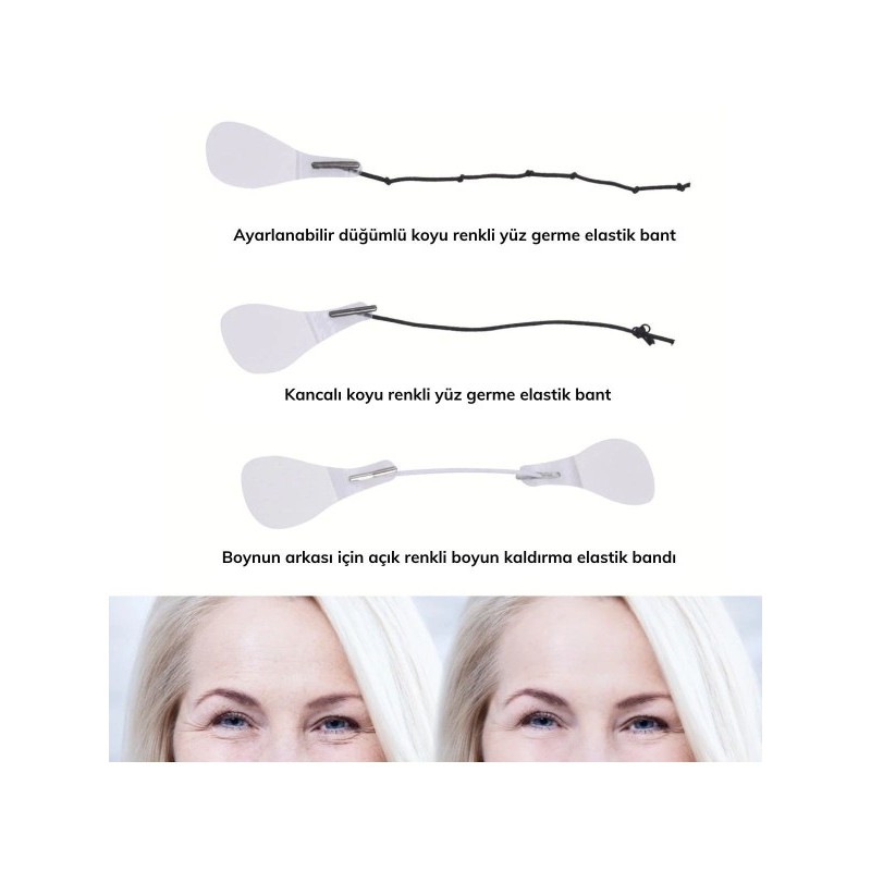 Yüz Yogası Gerdirme Bandı 40 Adet Yüz Yogası Gerdirme Bandı 40 Adet