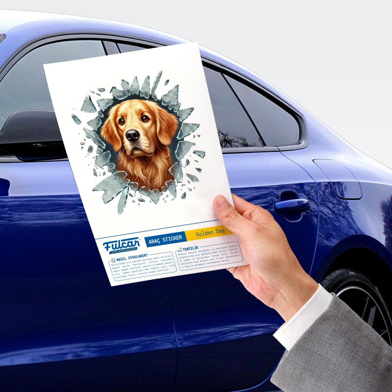 Fulcar Golden Araç Stickerı Fulcar Golden Araç Stickerı