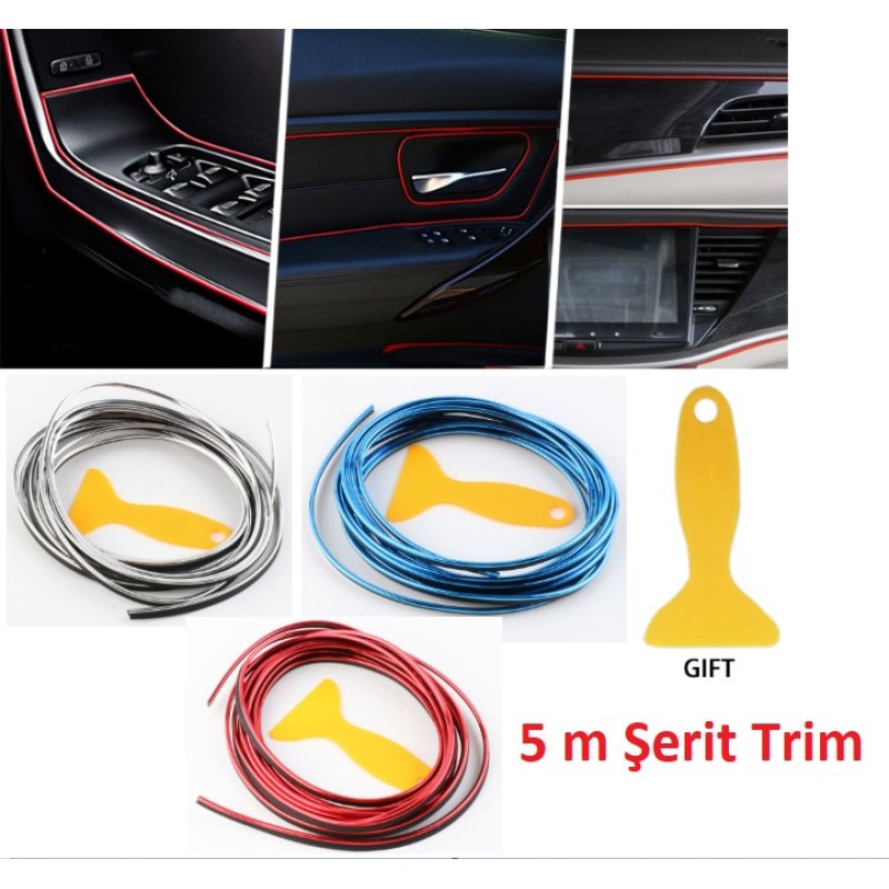 Araba Dekorasyon 5 Metre Şerit Trim Araba Dekorasyon 5 Metre Şerit Trim