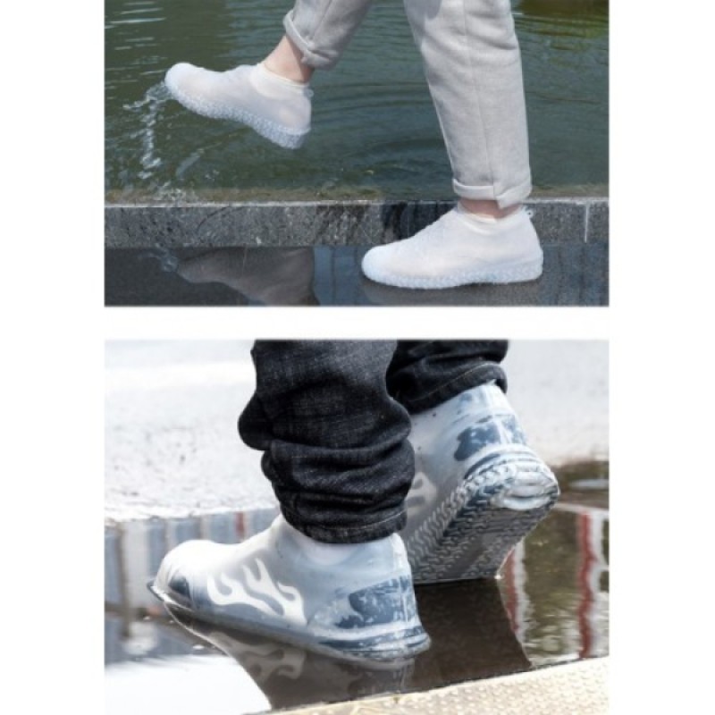 Silikon Ayakkabı Kılıfı Kaymaz Su Kir Geçirmez M Beden Beyaz Silikon Ayakkabı Kılıfı Kaymaz Su Kir Geçirmez M Beden Beyaz