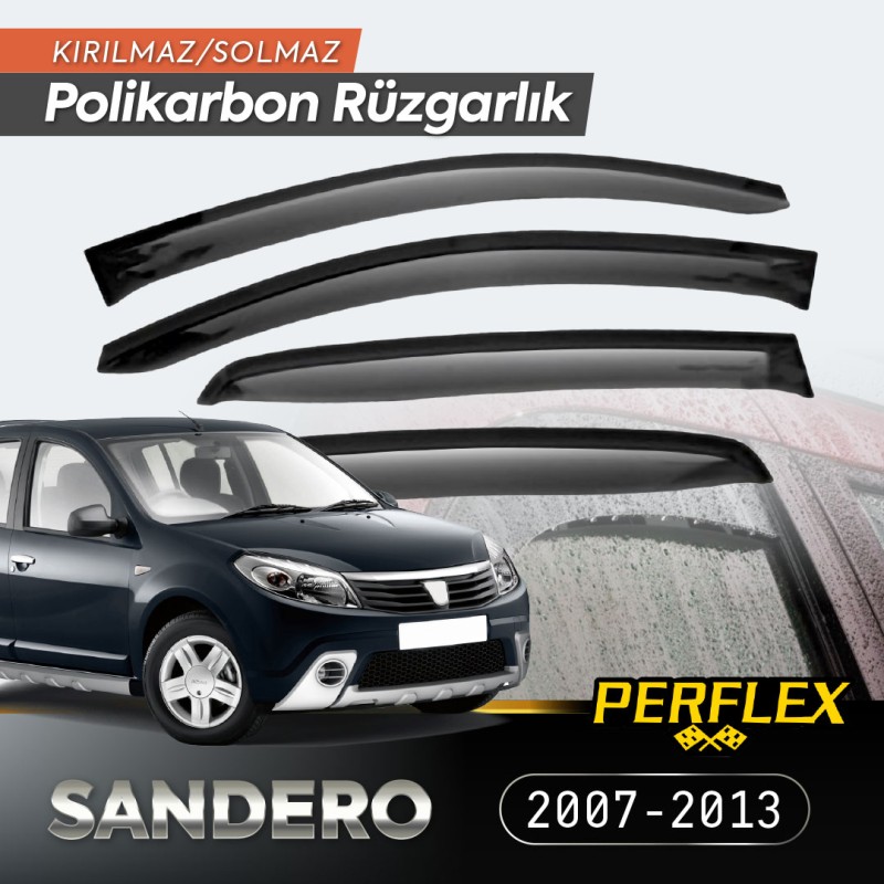 Dacia Sandero 2007-2013 Cam Rüzgarlığı V2 Düz Dacia Sandero 2007-2013 Cam Rüzgarlığı V2 Düz