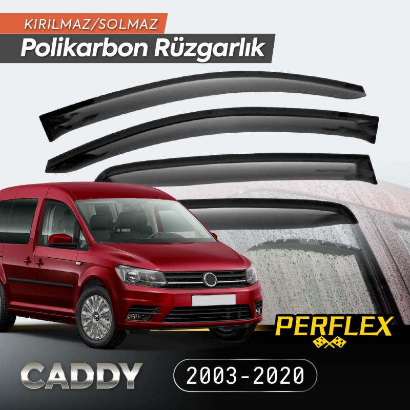 VW Caddy 2003-2020 Cam Rüzgarlığı V2 Mugen