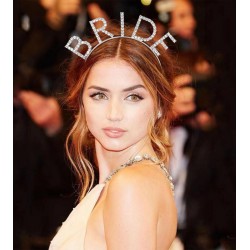 Bekarlığa Veda Kristal Taşlı Gümüş Bride Tacı