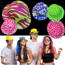 Desenli Plastik Parti Şapkası