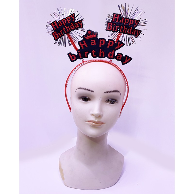 Happy Birthday Neon Kırmızı Doğum Günü Tacı Happy Birthday Neon Kırmızı Doğum Günü Tacı