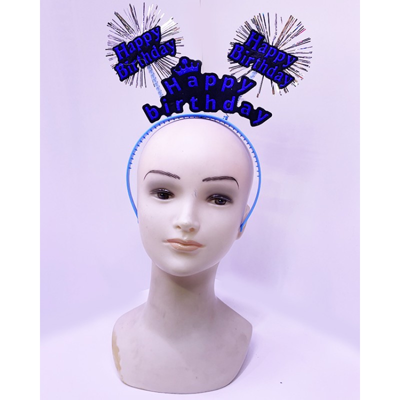 Happy Birthday Neon Mavi Doğum Günü Tacı Happy Birthday Neon Mavi Doğum Günü Tacı