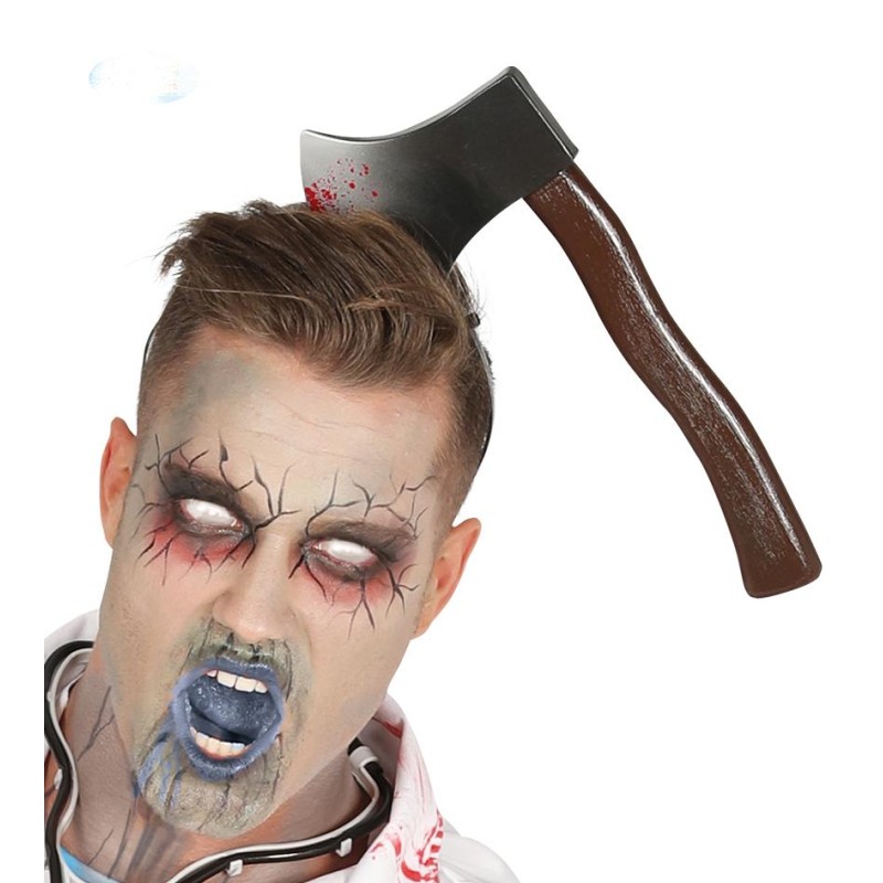 Kafaya Saplanmış Kanlı Balta Şaka Tacı Kafaya Saplanmış Kanlı Balta Şaka Tacı