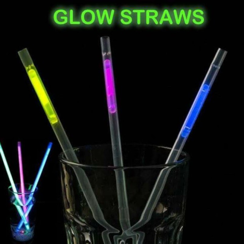 Karanlıkta Parlayan Glow Fosforlu Pipet 3 Renk 3 Adet Karanlıkta Parlayan Glow Fosforlu Pipet 3 Renk 3 Adet