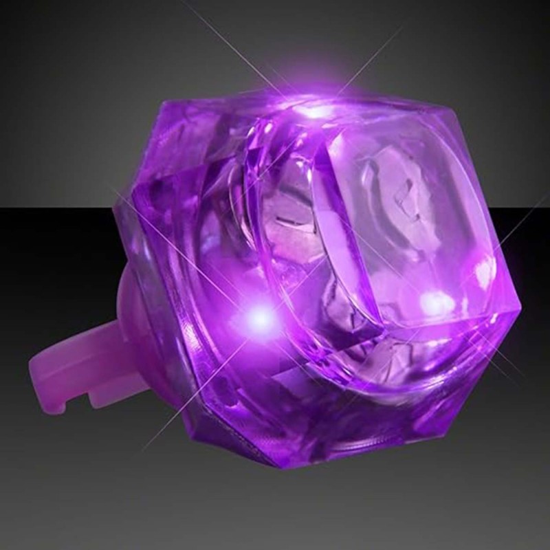 Kristal Tasarımlı Led Işıklı Mor Yüzük Kristal Tasarımlı Led Işıklı Mor Yüzük
