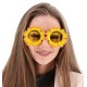 Papatya Şekilli Turuncu Sarı Hawaii Parti Gözlüğü