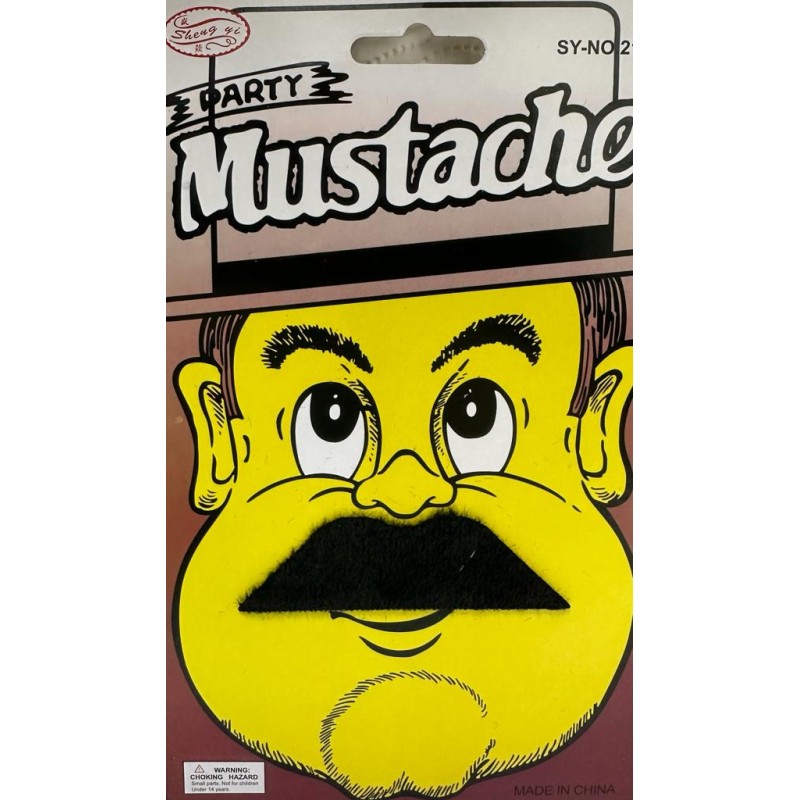 Siyah Renk Yapışkanlı Korsan Bıyık Siyah Renk Yapışkanlı Korsan Bıyık