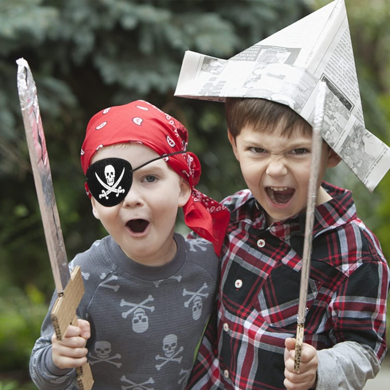 Vinleks Deri Korsan Göz Bandı Lastikli Vinleks Deri Korsan Göz Bandı Lastikli