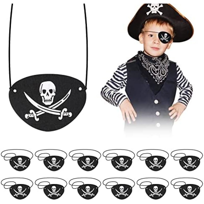 Vinleks Deri Korsan Göz Bandı Lastikli Vinleks Deri Korsan Göz Bandı Lastikli