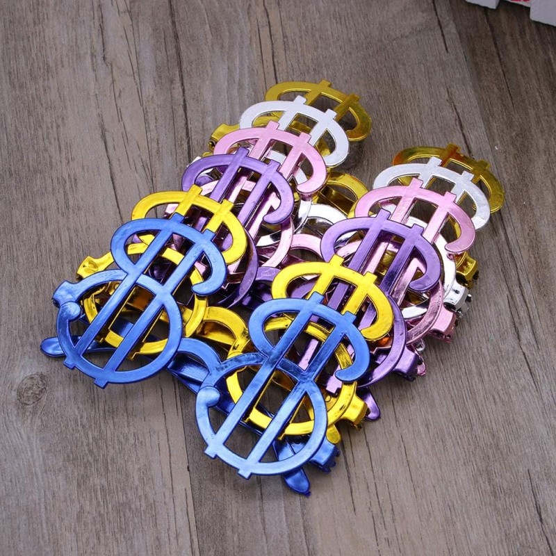 Dolar Şekilli Metalize Parti Gözlüğü 6 Adet Dolar Şekilli Metalize Parti Gözlüğü 6 Adet