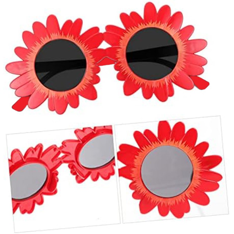 Kırmızı Renk Papatya Şekilli Parti Gözlüğü Kırmızı Renk Papatya Şekilli Parti Gözlüğü