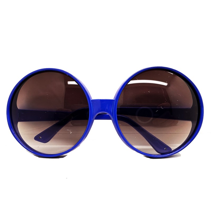 Yuvarlak Yeşilçam 80 li 90 lı Yıllar Parti Gözlüğü Retro Mavi Renk Yuvarlak Yeşilçam 80 li 90 lı Yıllar Parti Gözlüğü Retro Mavi Renk