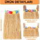 Hawaii Tarzı Hula Eteği – 60 cm Hasır Natural Etek