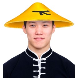 Uzak Doğu Asyalı Şapkası Sarı Renk