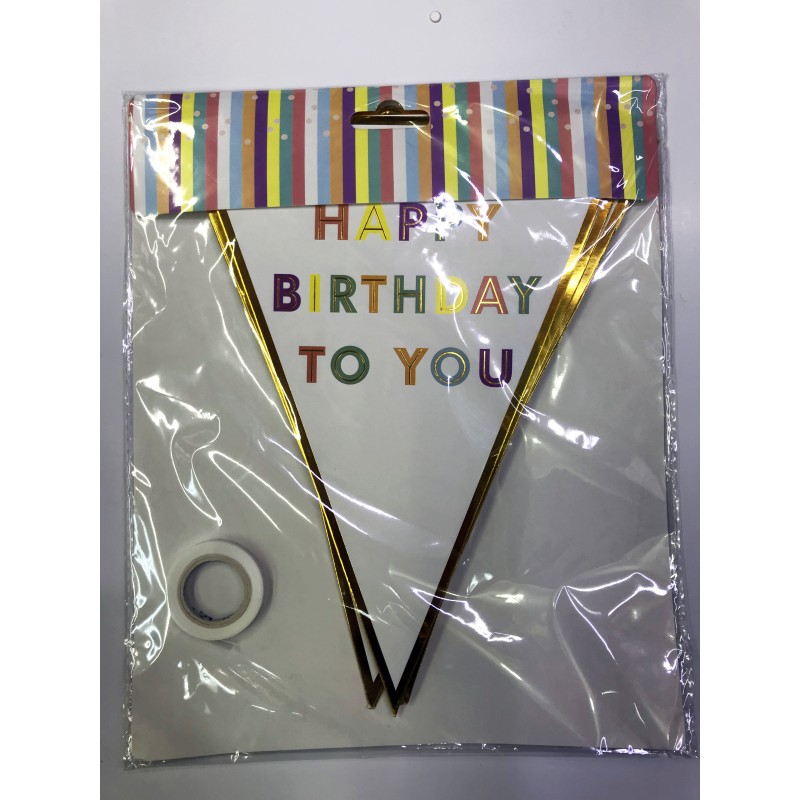 Happy Birthday To You Flama Bayrak Süsü