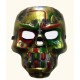Kırmızı Kanlı Dişli Dracula Kafatası Maskesi Altın Renk Kırmızı Kanlı Dişli Dracula Kafatası Maskesi Altın Renk