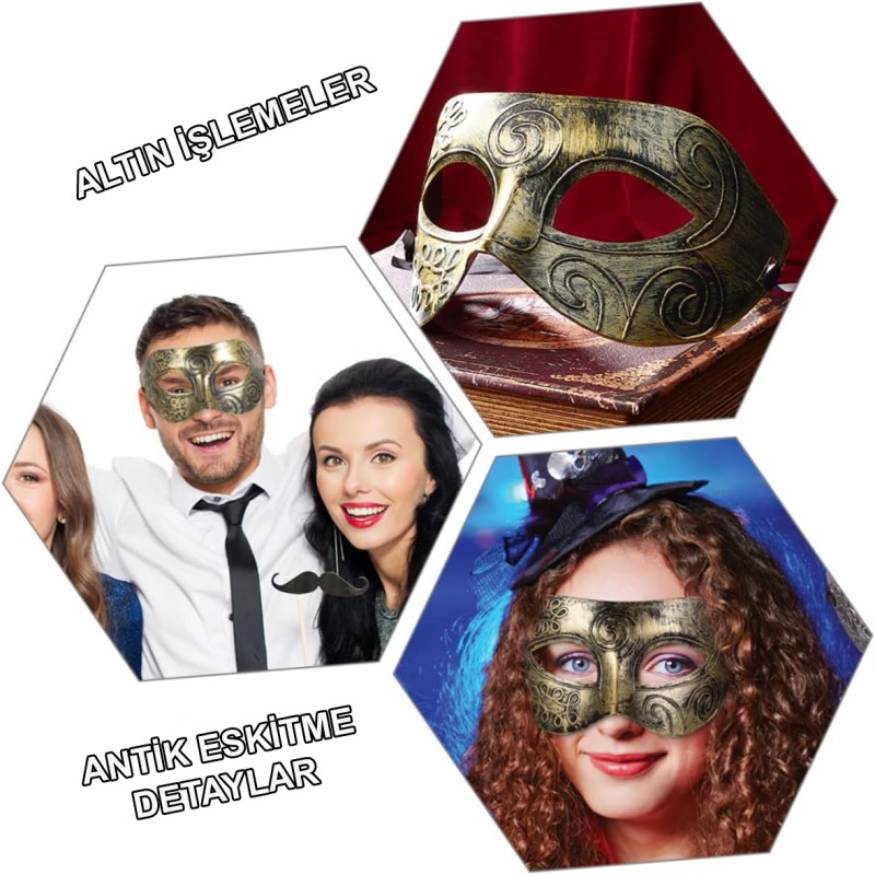 Antik Tarz Balo Maskesi Antik Tarz Balo Maskesi