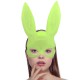 Karanlıkta Yanan Glow Floresan Tavşan Maskesi