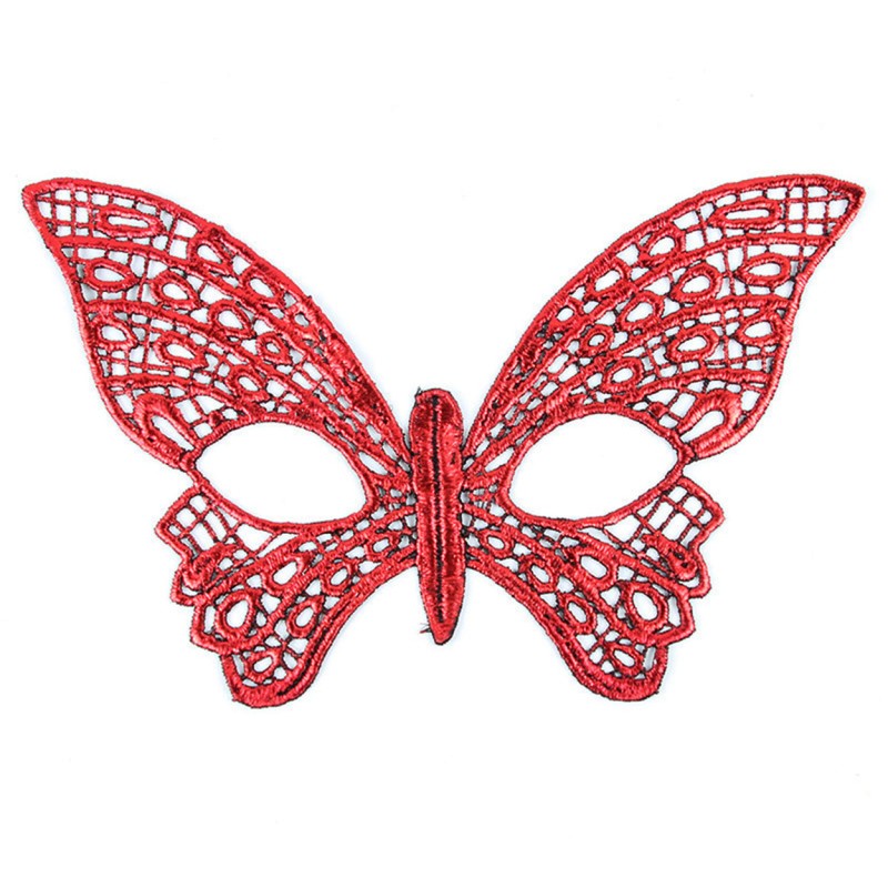 Kırmızı Dantel Masquerade Maskesi 7 No Kırmızı Dantel Masquerade Maskesi 7 No