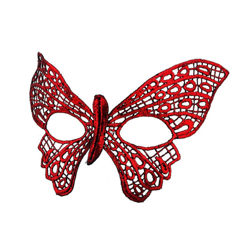 Kırmızı Dantel Masquerade Maskesi 7 No Kırmızı Dantel Masquerade Maskesi 7 No