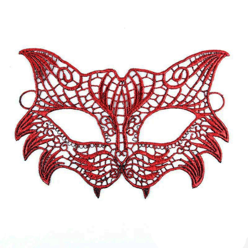 Kırmızı Dantel Masquerade Maskesi 8 No Kırmızı Dantel Masquerade Maskesi 8 No