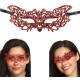 Kırmızı Dantel Masquerade Maskesi 9 No Kırmızı Dantel Masquerade Maskesi 9 No