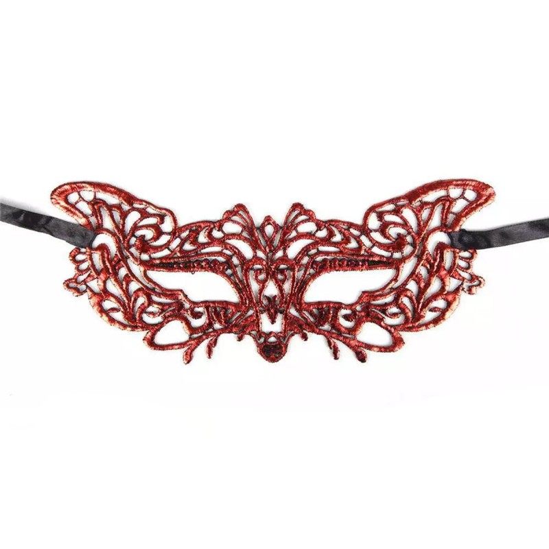 Kırmızı Dantel Masquerade Maskesi 9 No Kırmızı Dantel Masquerade Maskesi 9 No