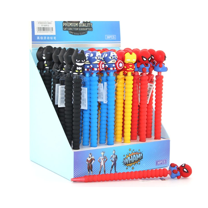 07 Uçlu Karışık Kahraman Figürlü Kalem 07 Uçlu Karışık Kahraman Figürlü Kalem