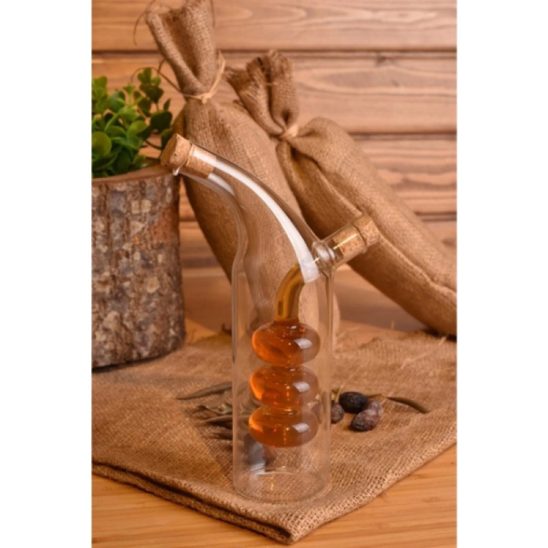 Cam 2'si 1 Arada Yağdanlık ve Sirkelik 300 ml Cam 2'si 1 Arada Yağdanlık ve Sirkelik 300 ml