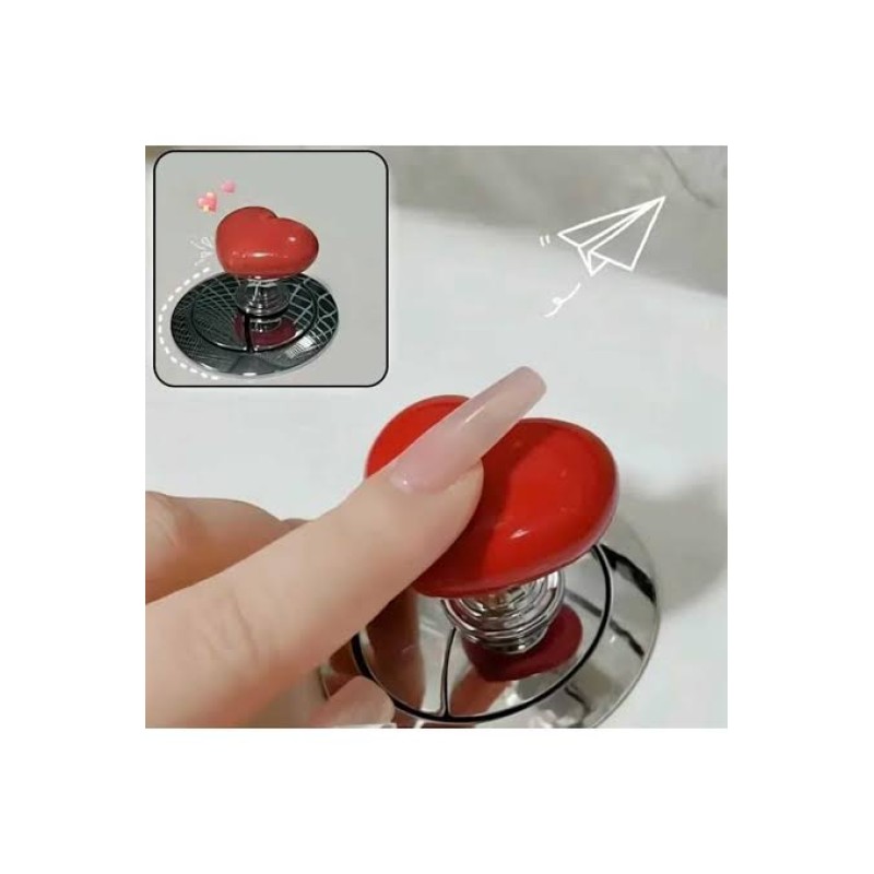 Klozet Sifon Tuşu Kalp Tasarımlı Klozet Sifon Tuşu Kalp Tasarımlı
