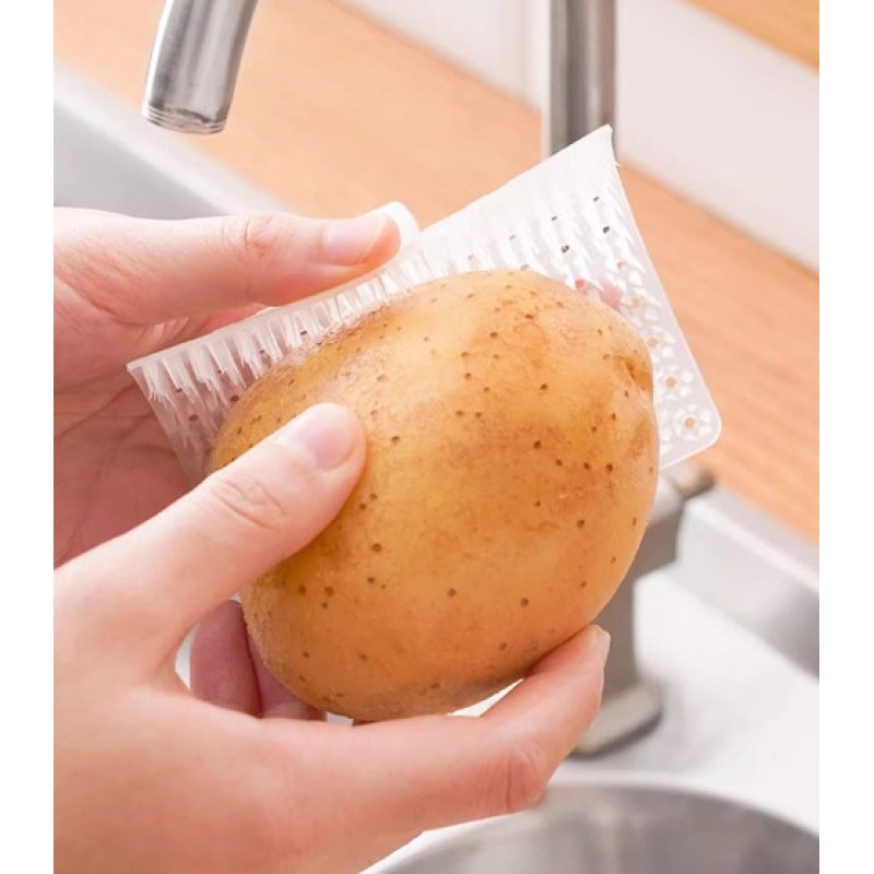 Çok Amaçlı Sebze ve Meyve Temizleme Patates Soyma Fırçası Çok Amaçlı Sebze ve Meyve Temizleme Patates Soyma Fırçası