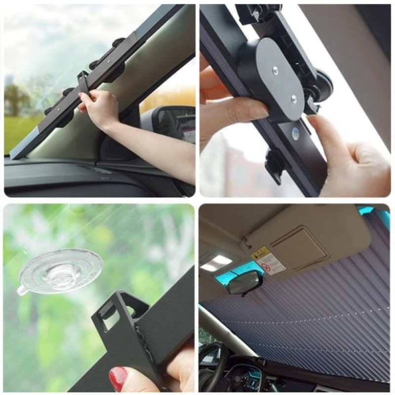 Vantuzlu Araba Cam Güneşliği