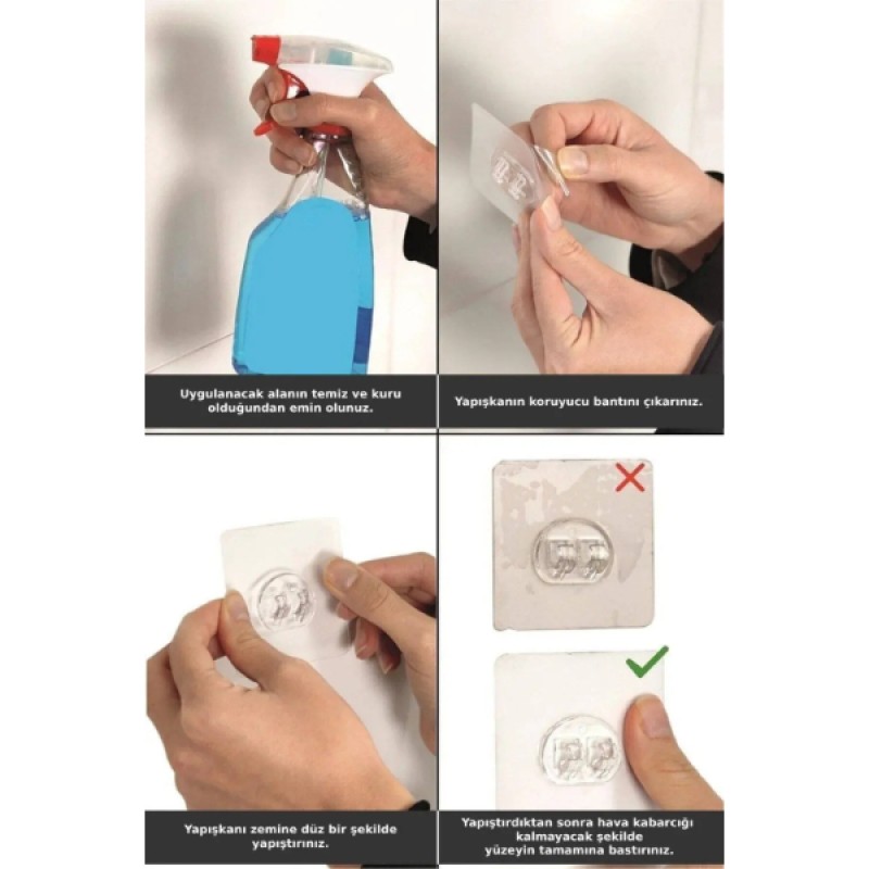 Yapışkanlı Duş ve Banyo Rafı Yapışkanlı Duş ve Banyo Rafı