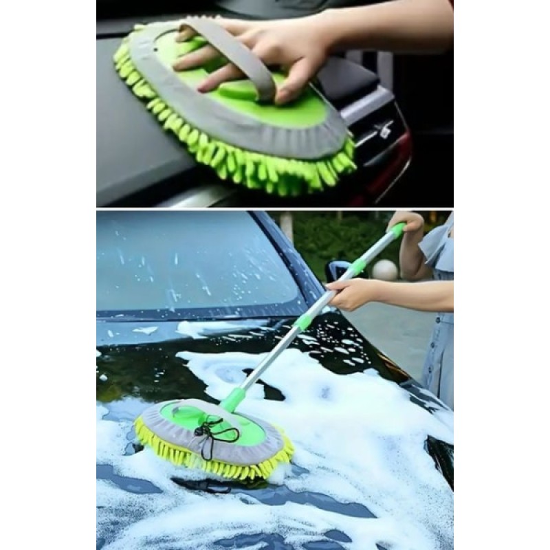 Yedek Bezli Mikrofiber Araba Yıkama Fırçası Yedek Bezli Mikrofiber Araba Yıkama Fırçası