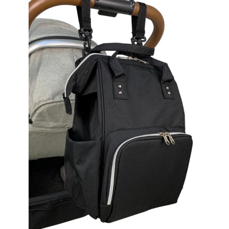 Termal Bölmeli Anne Bebek Çantası Siyah Renk Termal Bölmeli Anne Bebek Çantası Siyah Renk