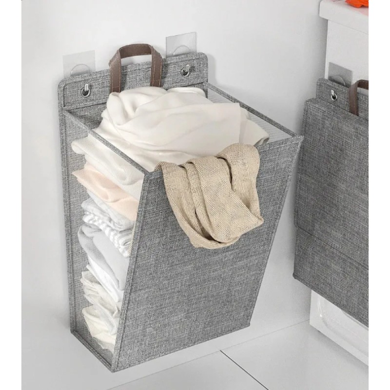 Katlanabilir Asılabilir Kirli Çamaşır Sepeti 