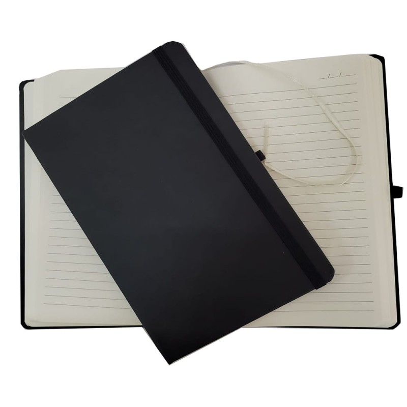 Siyah Renk Termo Deri Çizgili Defter Siyah Renk Termo Deri Çizgili Defter