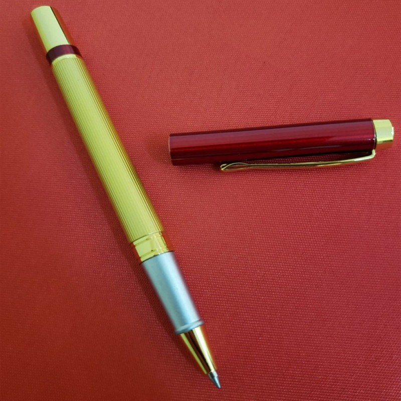 Ahşap Kutulu Gold Kırmızı Tasarım Roller Kalem