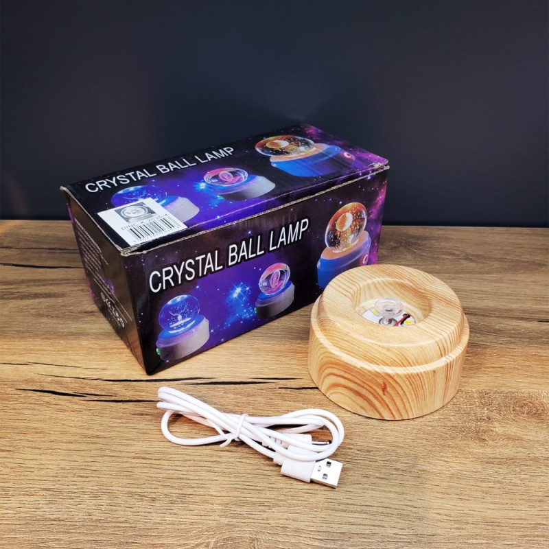 Yonca Tasarımlı USB Dönen Cam Küre Yonca Tasarımlı USB Dönen Cam Küre