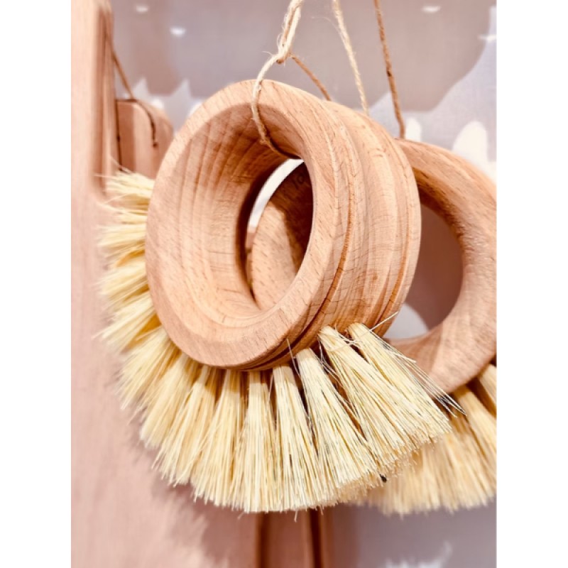 Ahşap Sebze Meyve Yıkama Fırçası 