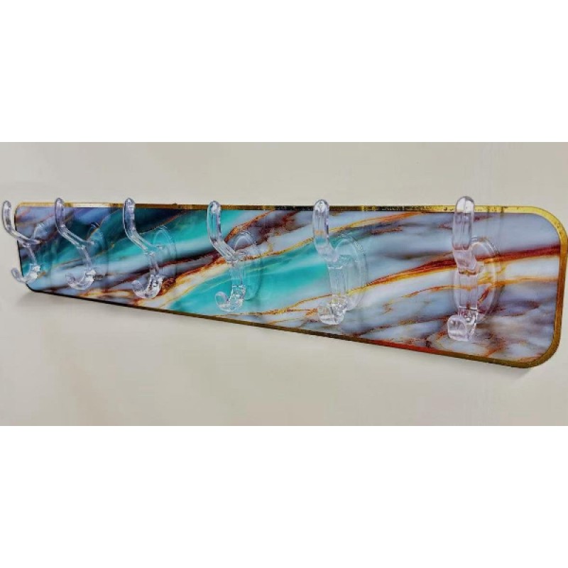 Mermer Desenli Yapışkanlı Askılık 