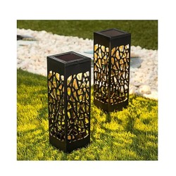 Dekoratif Solar Güneş Enerjili Bahçe Aydınlatması Yürüyüş Yolu Seti (6 Adet)