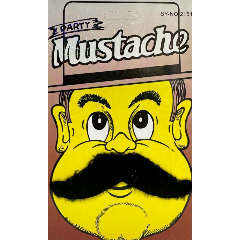 Siyah Renk Yapışkanlı Pala Bıyık Siyah Renk Yapışkanlı Pala Bıyık