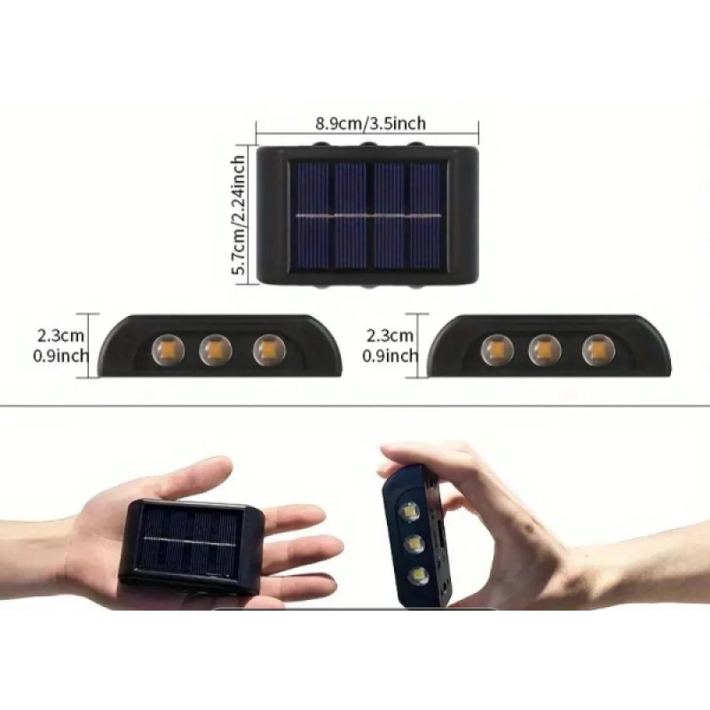 10 Ledli Solar Bahçe Dış Mekan Duvar Aydınlatması 2'li Set 10 Ledli Solar Bahçe Dış Mekan Duvar Aydınlatması 2'li Set