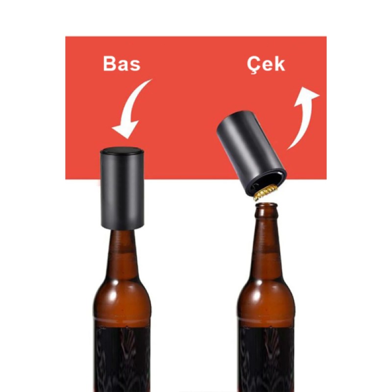 Pratik Şişe Açacağı Bas Bırak Pratik Şişe Açacağı Bas Bırak