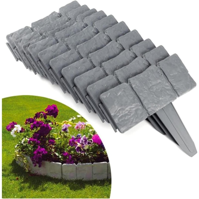 Taş Görünümlü Bahçe Çiti 